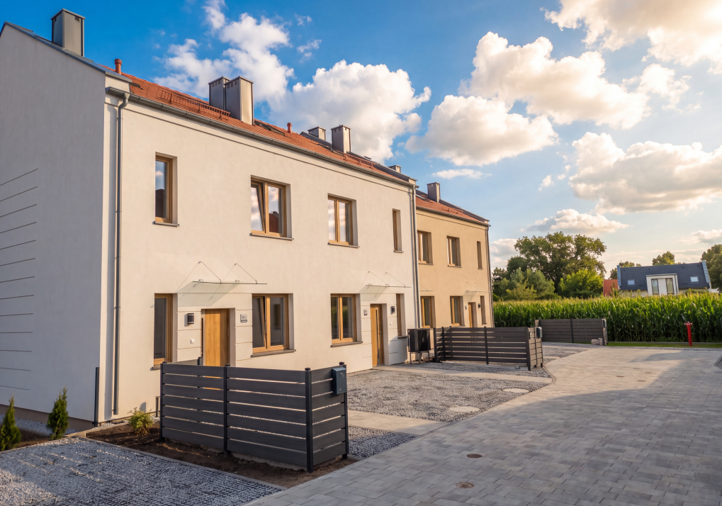 Domy w Biestrzykowie - widok gotowego osiedla 3