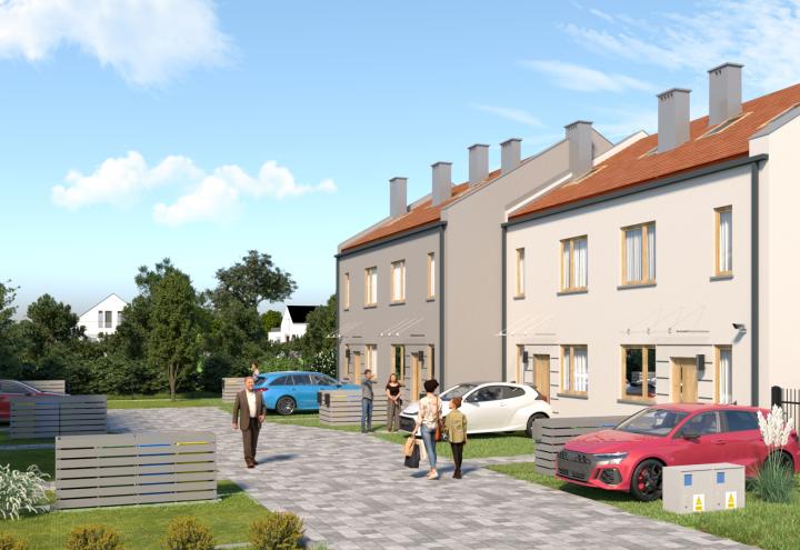 Domy przy ul. Warsztatowej, Biestrzyków - widok ogólny